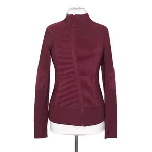 Mondetta Zip Athletic Jacket Dark Red